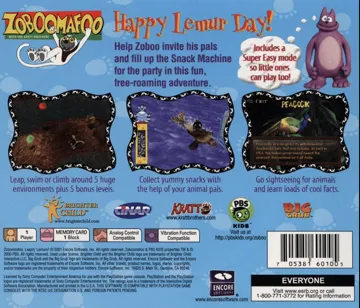 Zoboomafoo - Leapin Lemurs! (US) box cover back